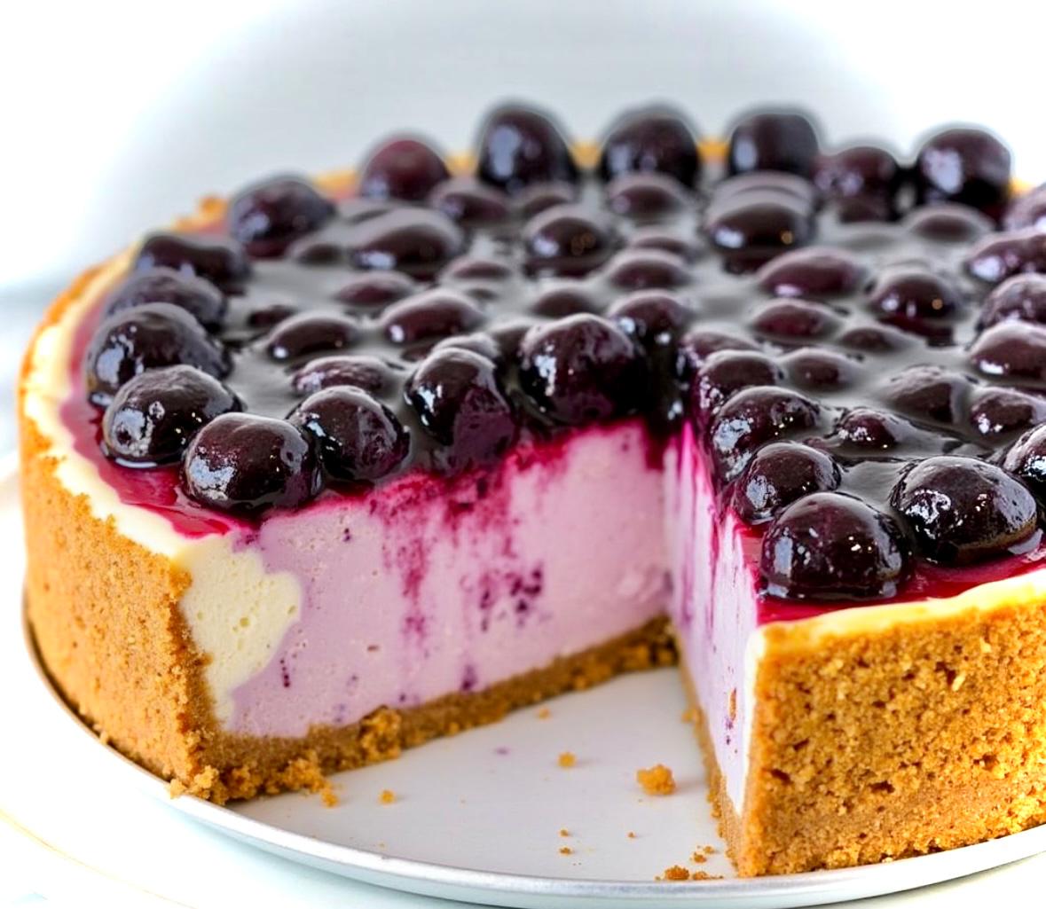 Blueberry cheesecake catering for private jets — Manchester Airport EGCC